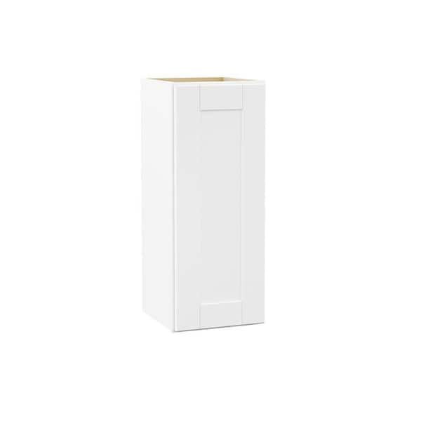 Shaker 12 in. W x 12 in. D x 30 in. H Assembled Wall Cabinet in Satin White