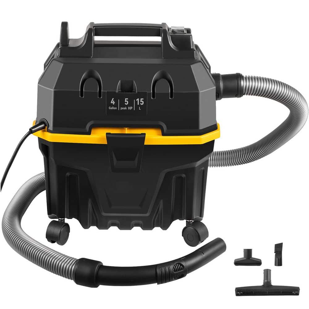 Wet Dry Vac, 4 gal., 5 Peak HP, 3-in-1 Shop Vacuum with Blowing Function Portable Attachments to Clean Floor, ETL Listed price history on PriceWatchPro