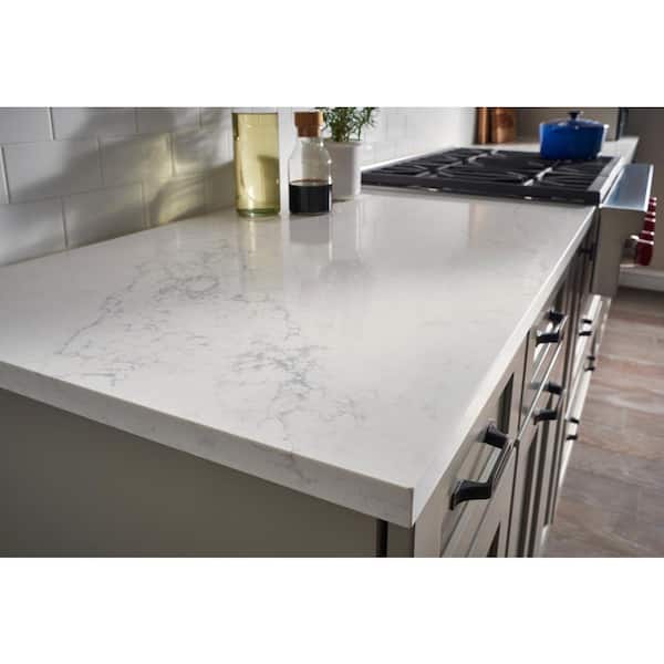 Quartz Countertop Sample In Muse, Is Home Depot Good For Countertops