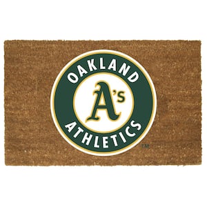 Oakland Athletics 19.5 in. x 29.5 in. Coir Fiber Colored Logo Door Mat