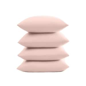 Everyday Blush Polyester Standard Pillowcase Set of 4