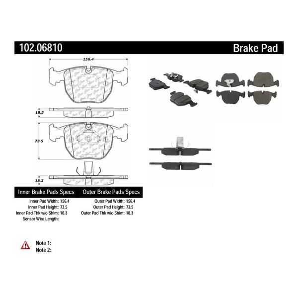 Centric Parts Disc Brake Pad Set