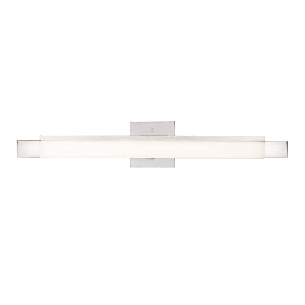 Soho Brushed Nickel Dimmable LED Bath Bar