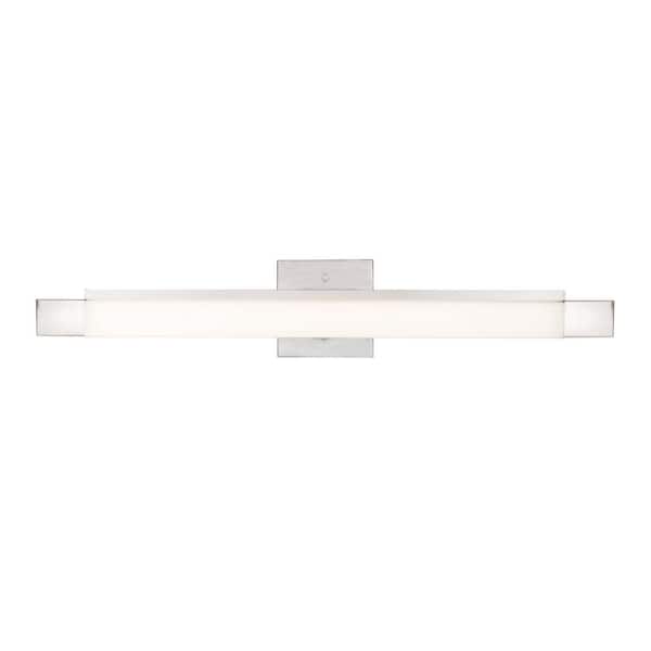KUZCO Marlon 36-in 1 Light 30-Watt Brushed Nickel Integrated