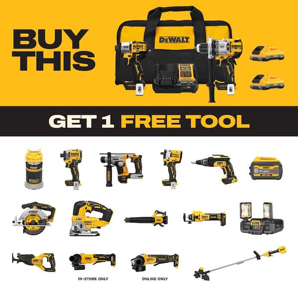 20V MAX Lithium-Ion Cordless 2-Tool Combo Kit with (2) 4.0 Ah Batteries, Charger and Kit Bag