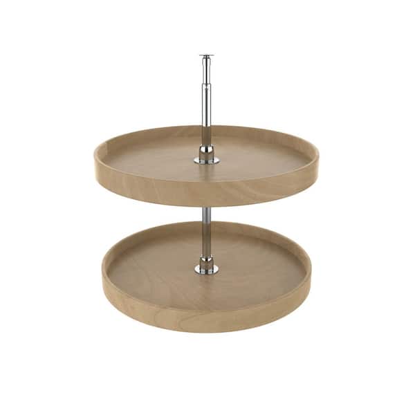 Rev-A-Shelf 24 in. Natural Wood Full Circle Lazy Susans 2-Shelf