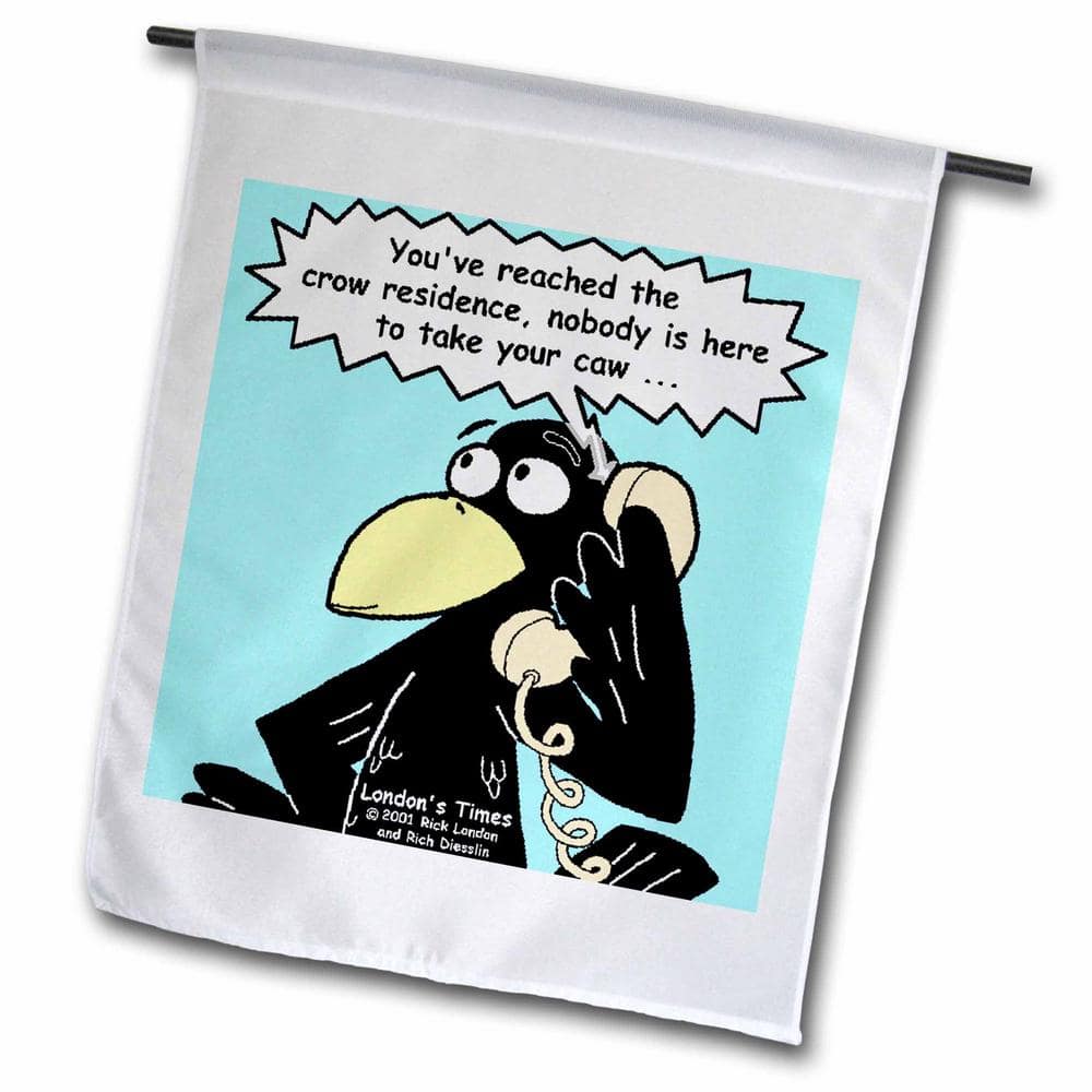 Rich Diesslins Funny Food Coffee other Digestibles 1 ft. x 1-1/2 ft. Crow A