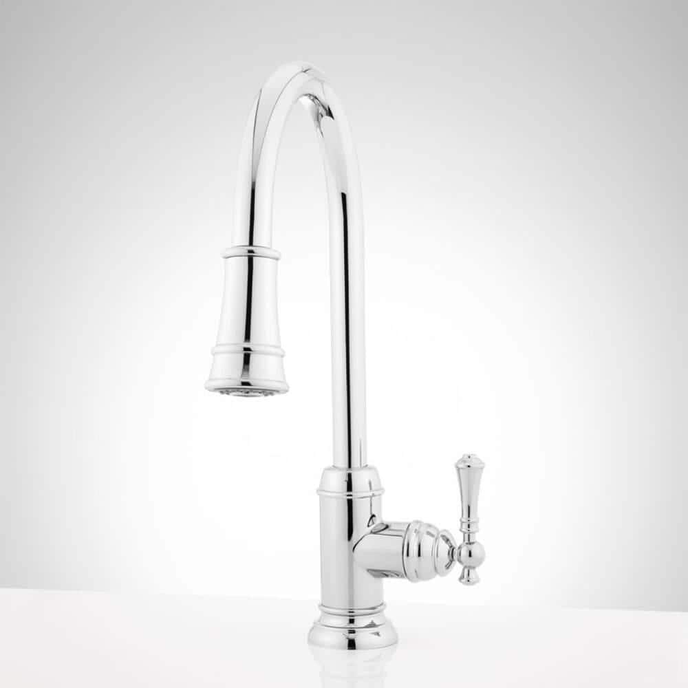 Amberley Single Handle Pull Down Sprayer Kitchen Faucet in Chrome price history on PriceWatchPro