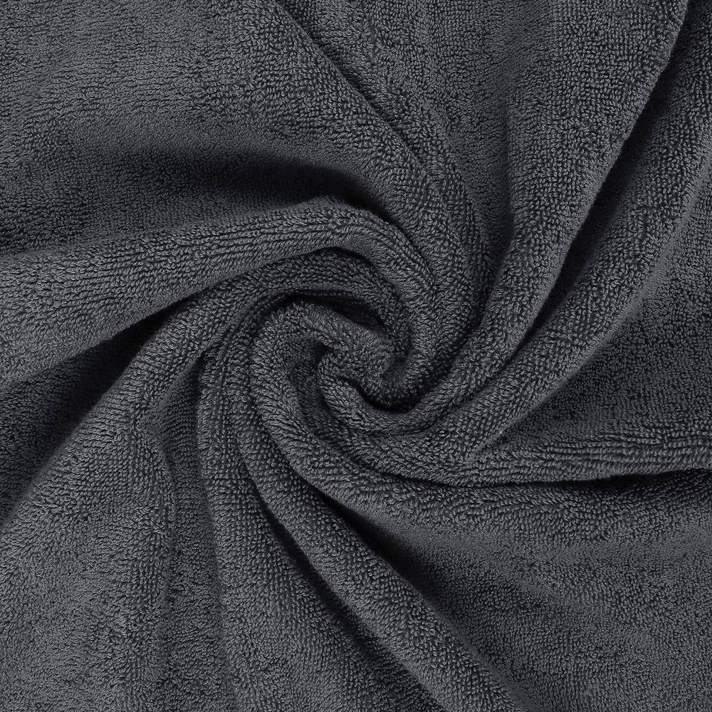 Gray 600 GSM Cotton 4-Piece Bath Towel Set