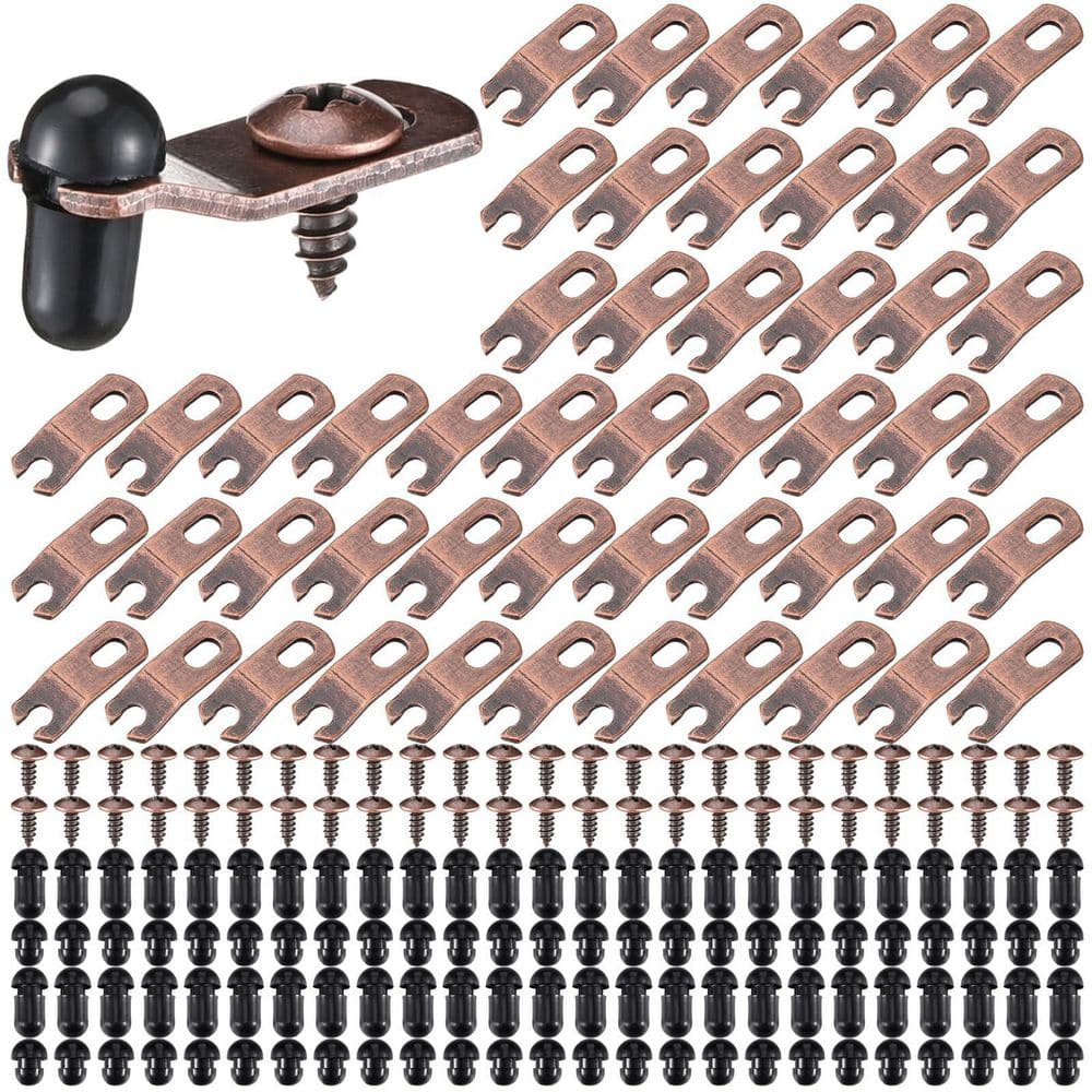 16 Set Antique Bronze Glass Retainer Clips with Screws and Silicone Sleeves for Cabinet Doors DIY Projects price history on PriceWatchPro