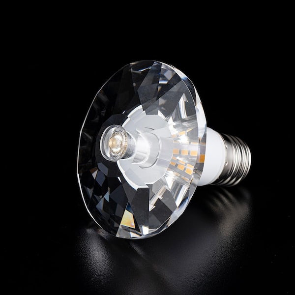 5-Watt Equivalent Saucer Diamond Shaped E26/27 Crystal LED Light Bulb in Warm White (1-Pack)