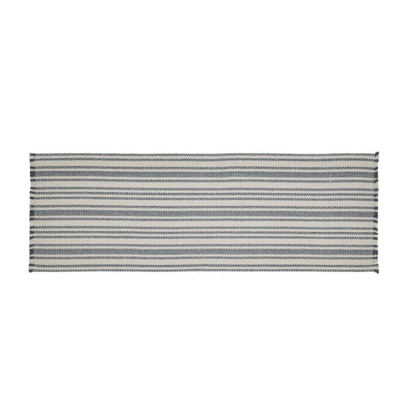 VHC BRANDS Finders Keepers 12 in. W x 36 in. L White Gray Chevron Cotton Table Runner