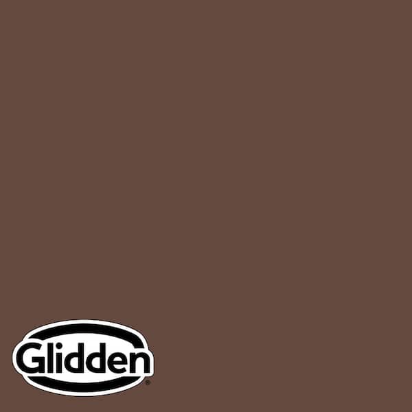 Glidden Premium 1 gal. PPG1073-7 Fudge Flat Exterior Latex Paint