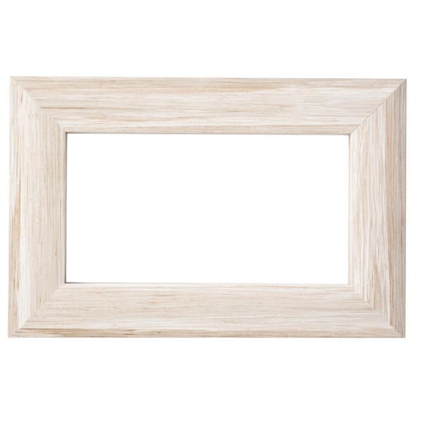 72 in. W x 36 in. H DIY Mirror Frame Kit in Gray Slate Mirror Not