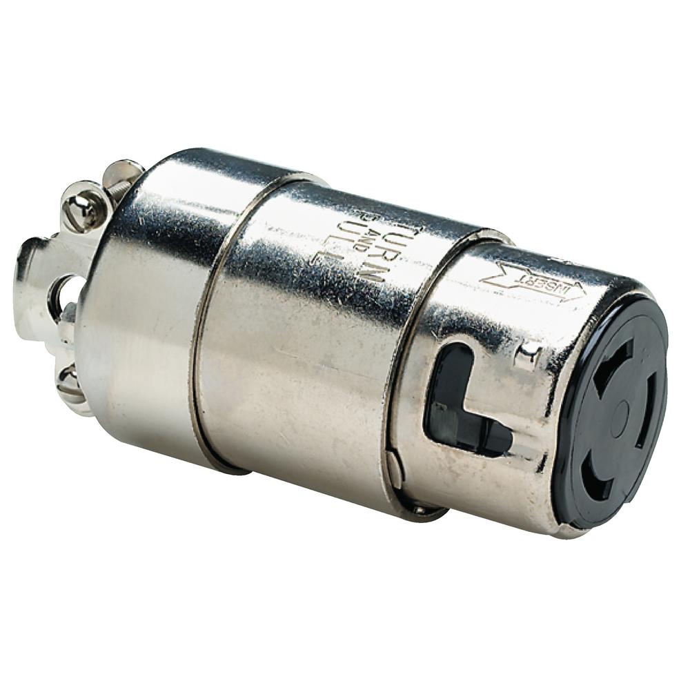 Nickel Plated Brass Heat Resistant 50 Amp Connector Body