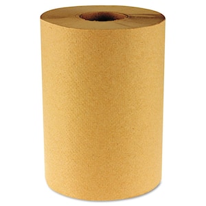 Hardwound Paper Towels Nonperforated 1-Ply Natural 800 ft (6 Rolls per Carton)