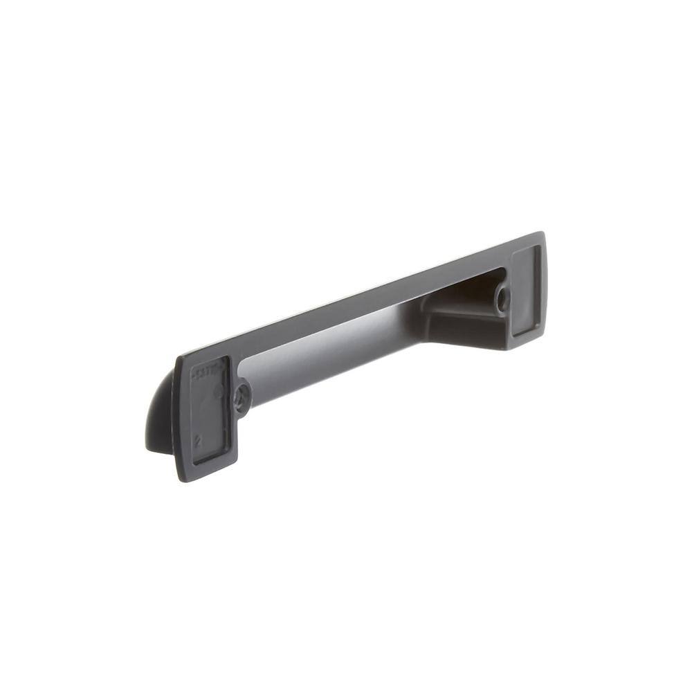 Matte Black Bronze Industrial Cup Pulls with Mounting Hardware