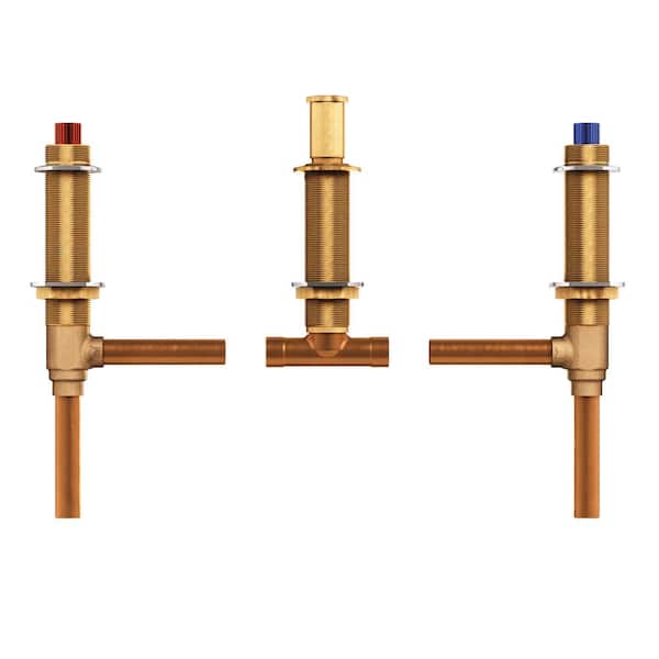 Brantford 2-Handle Deck-Mount Garden Tub Faucet in Brushed Nickel (Valve Included)