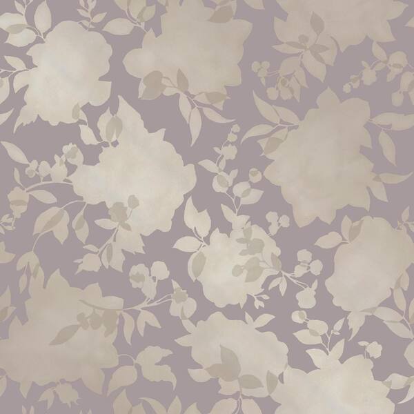 Tempaper Silhouette Dusted Lavender Self-Adhesive Removable Wallpaper 56 sq. ft.