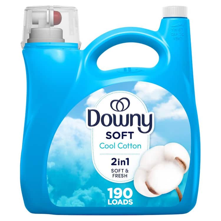 Downy Ultra Cool Cotton Scent Liquid Fabric Softener, 190-Loads, 140 fl. oz.