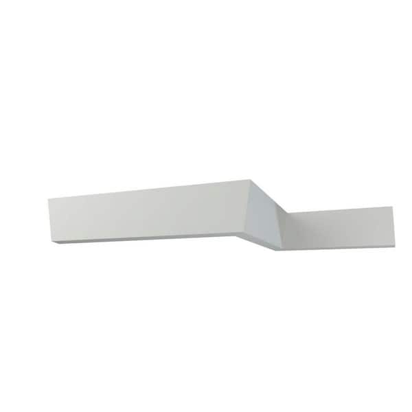 Ekena Millwork Levi 7 in. D x 3.25 in. W x 12 in. L Polyurethane Crown Moulding Sample