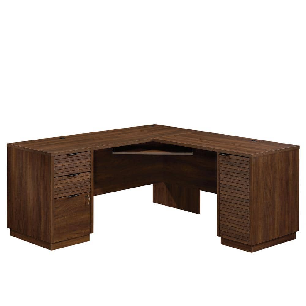 UPC 042666062626 product image for Englewood 65.118 in. W Spiced Mahogany L-Shaped Desk | upcitemdb.com
