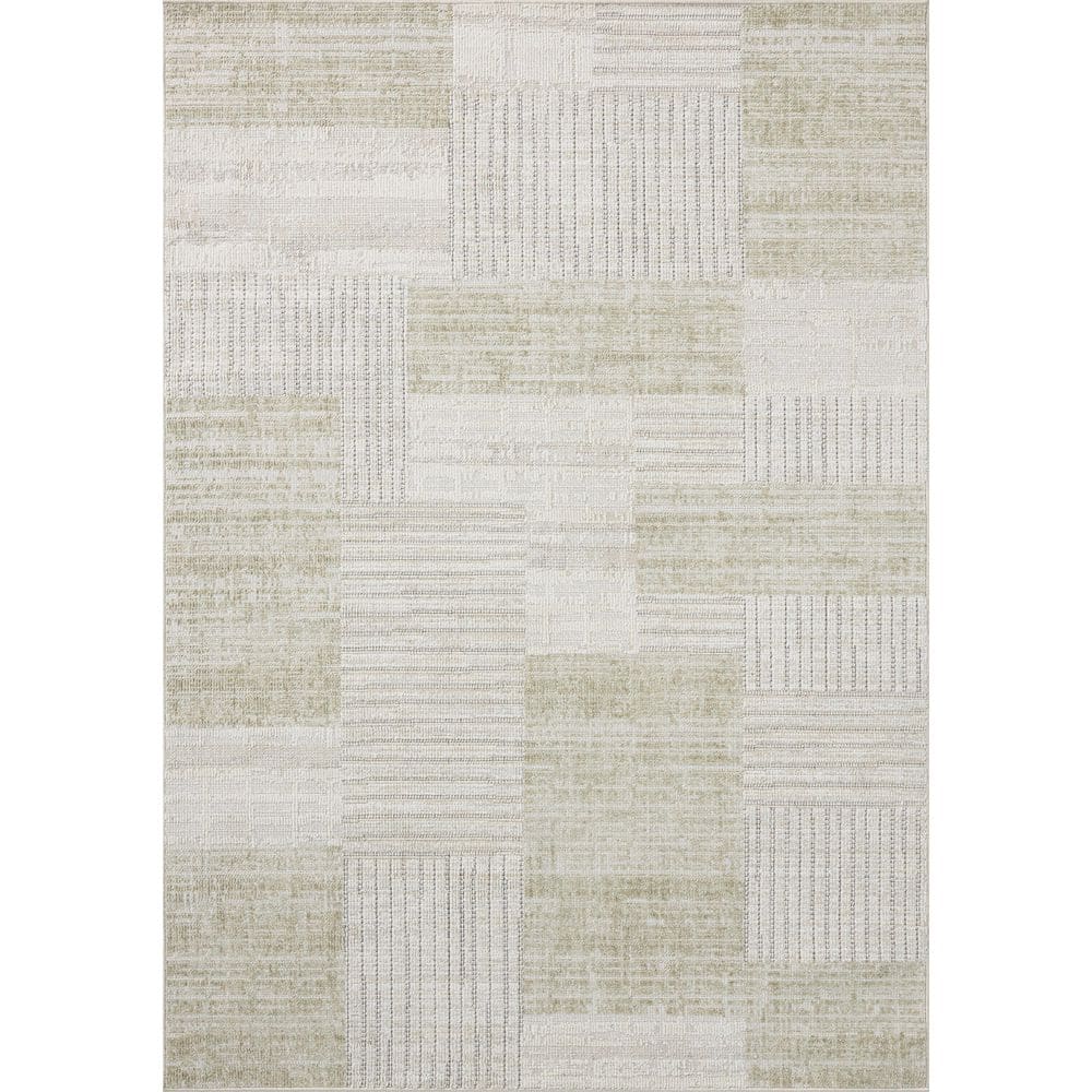 Roxie Linen / Sage 6 ft. 3 in. x 9 ft. 3 in. Contemporary Area Rug price history on PriceWatchPro
