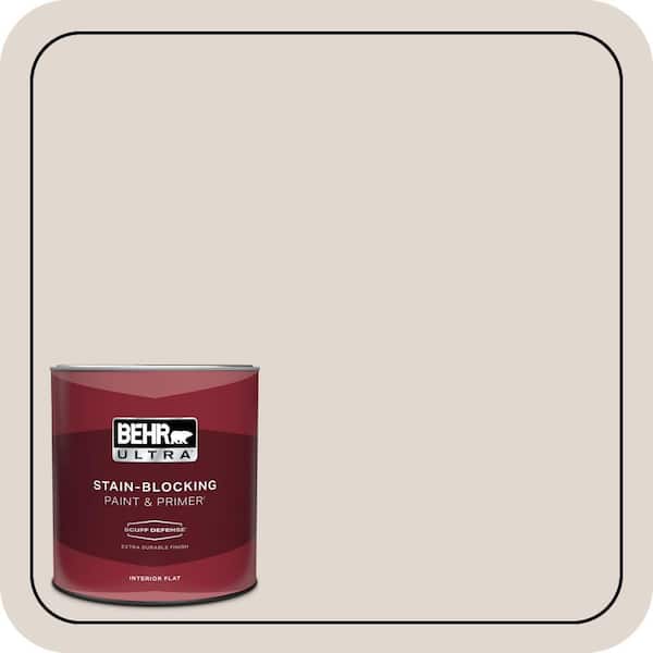 BEHR ULTRA 1 qt. #PPL-78 Taupe Mist Extra Durable Flat Interior Paint & Primer