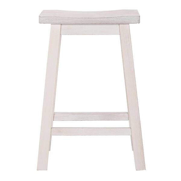 antique white backless bar stools