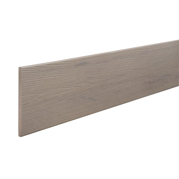 ArmorGuard 3/4 in. x 11-1/4 in. x 12 ft. Aspen Gray Capped Composite Fascia Decking Board