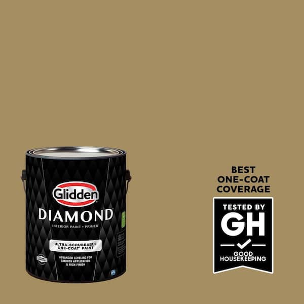 Glidden Diamond 1 gal. PPG1103-5 Rattan Eggshell Interior Paint with Primer