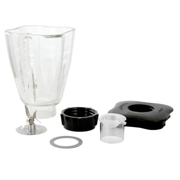 Brentwood 60 oz. Black Blender Glass Jar Replacement 6-Piece Set