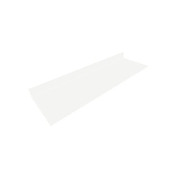 8 ft. Solid Surface Countertop in Designer White with Scratch Resistance