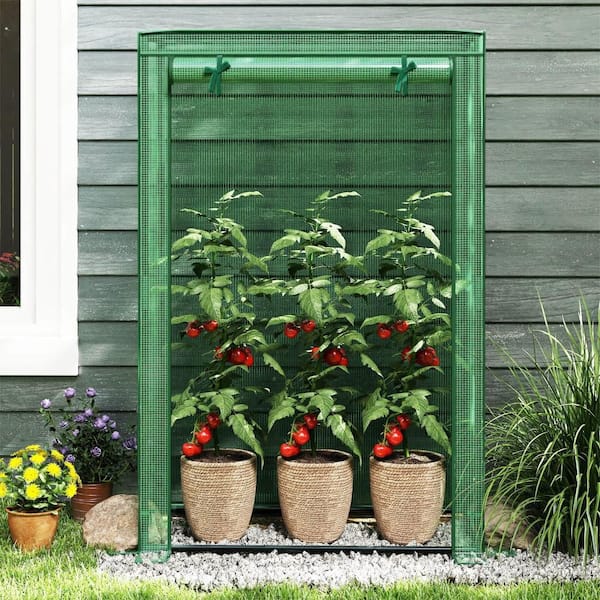 Costway 39 in. x 20 in. x 59 in. Portable Mini Greenhouse with