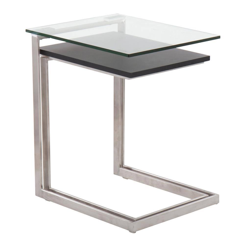 glass black nest of tables