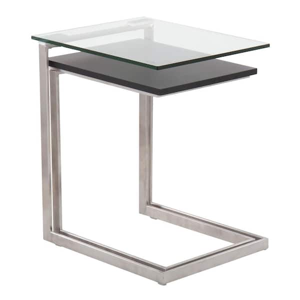 black nest of tables glass