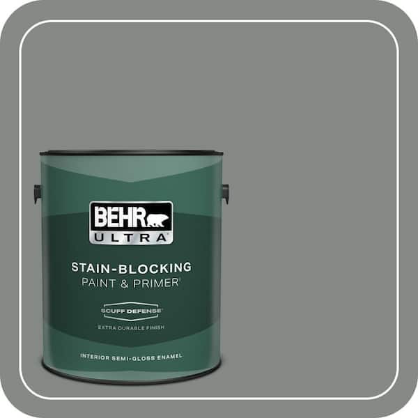 BEHR ULTRA 1 gal. #710F-5 Valley Hills Extra Durable Semi-Gloss Enamel Interior Paint & Primer