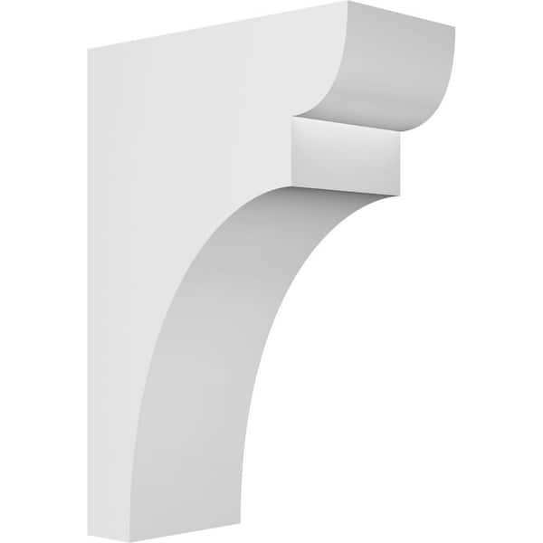 Ekena Millwork Yorktown 4 in. W x 12 in. H x 8 in. D Signature Urethane Polyurethane Corbel