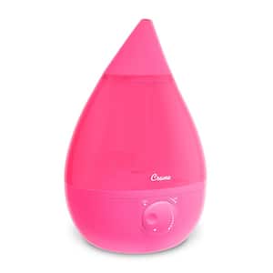 1 Gal. Drop Ultrasonic Cool Mist Humidifier for Medium to Large Rooms up to 500 sq. ft. - Pink