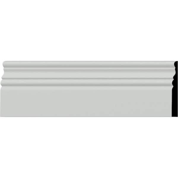 SAMPLE - 1/2 in. x 4-1/2 in. x 12 in. Urethane Kepler Baseboard Moulding