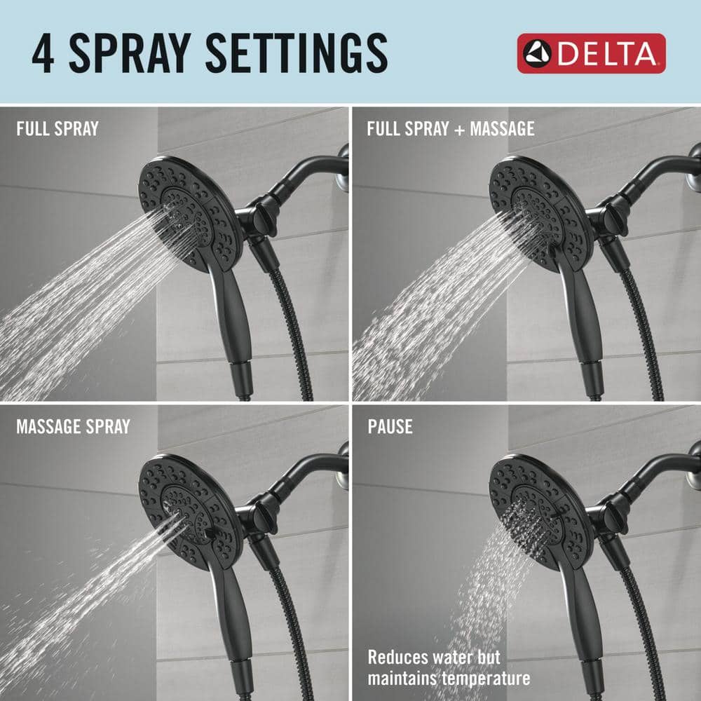 Albion Matte Black Multi-Function Handheld Shower System