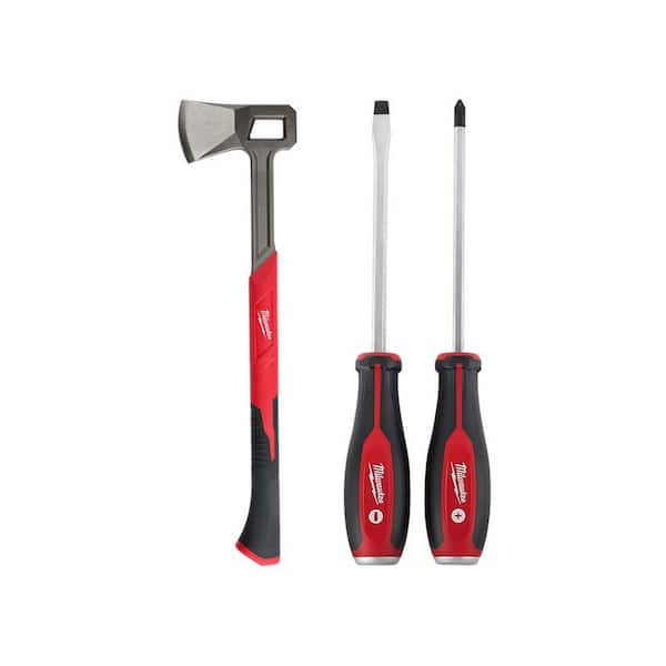 Milwaukee 26 in. Splitting Axe with Demolition Screwdriver Set