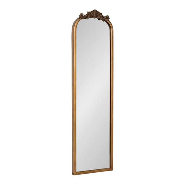 Arendahl Gold 9 in. W x 32 in. H Traditional Arch Metal Framed Mirror