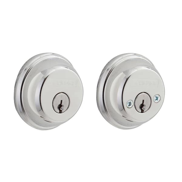 Schlage B62 Series Bright Chrome Double Cylinder Deadbolt Certified Highest for Security and Durability