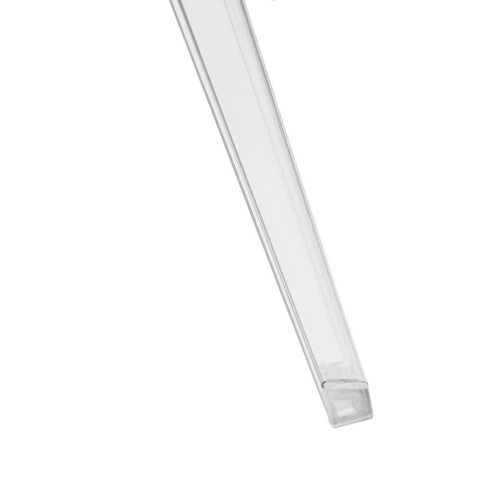 Marion Transparent Acrylic Armless Chair - Clear