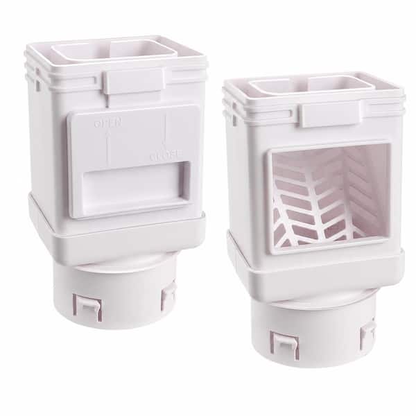 Downspout Leaf Filter Gutter Screen Guard for Debris and Leaves Collection 2-Pack