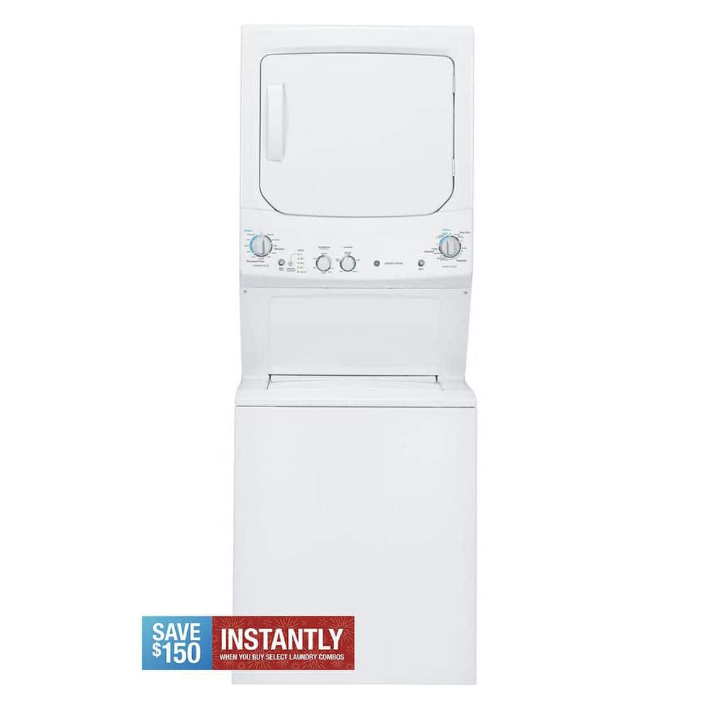 3.8 cu. ft. Washer 5.9 cu. ft. Long Vent Electric Dryer Combo in White