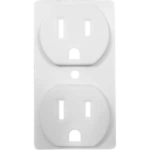 ColorCap 1-Gang Duplex Outlet Wall Plate - White (4-Pack)