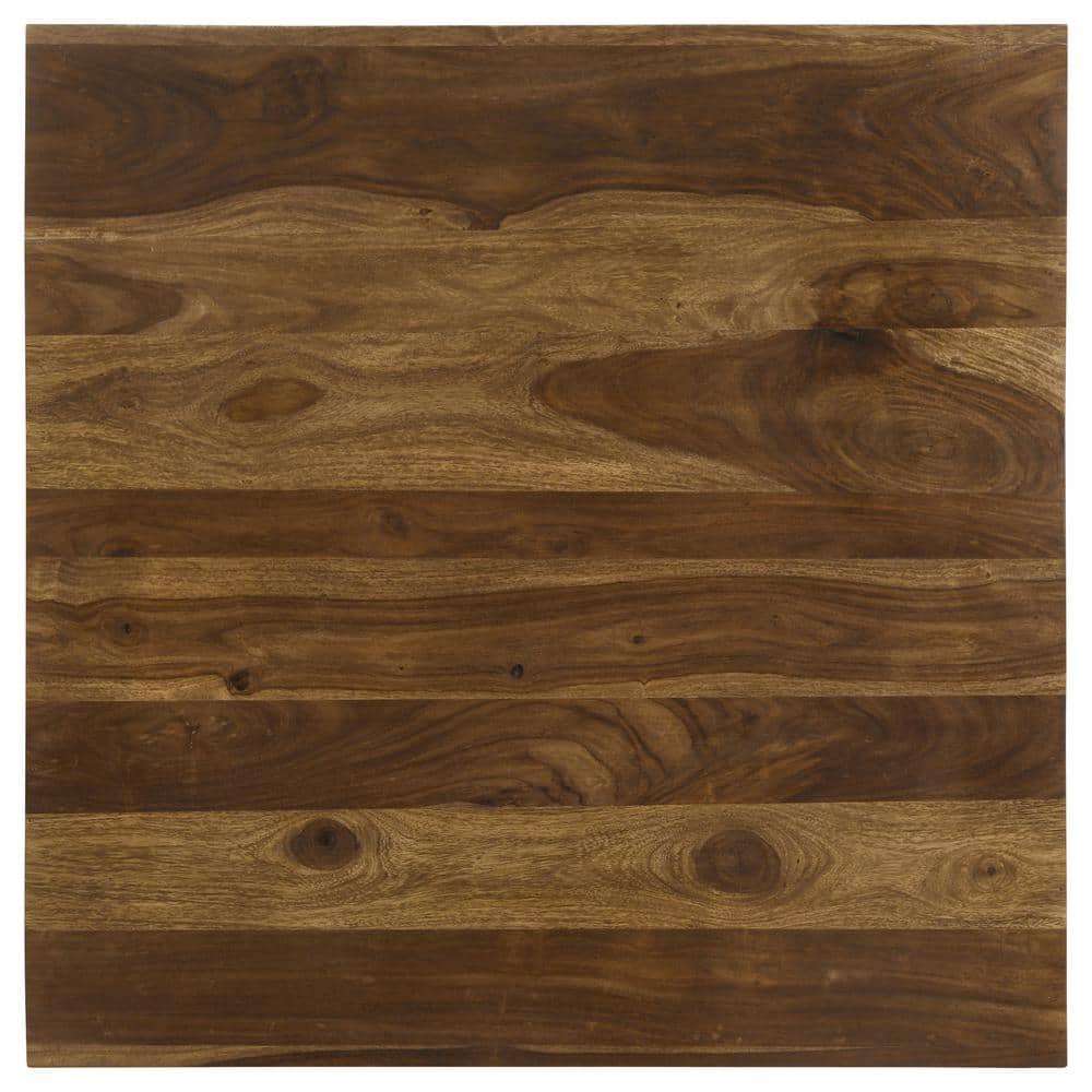 Odilia Auburn Brown Solid Sheesham Wood Square Coffee Table