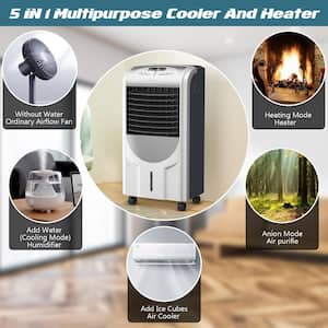 Air Cooler Heater Portable Evaporative Air Conditioner Fan Filter Humidifier